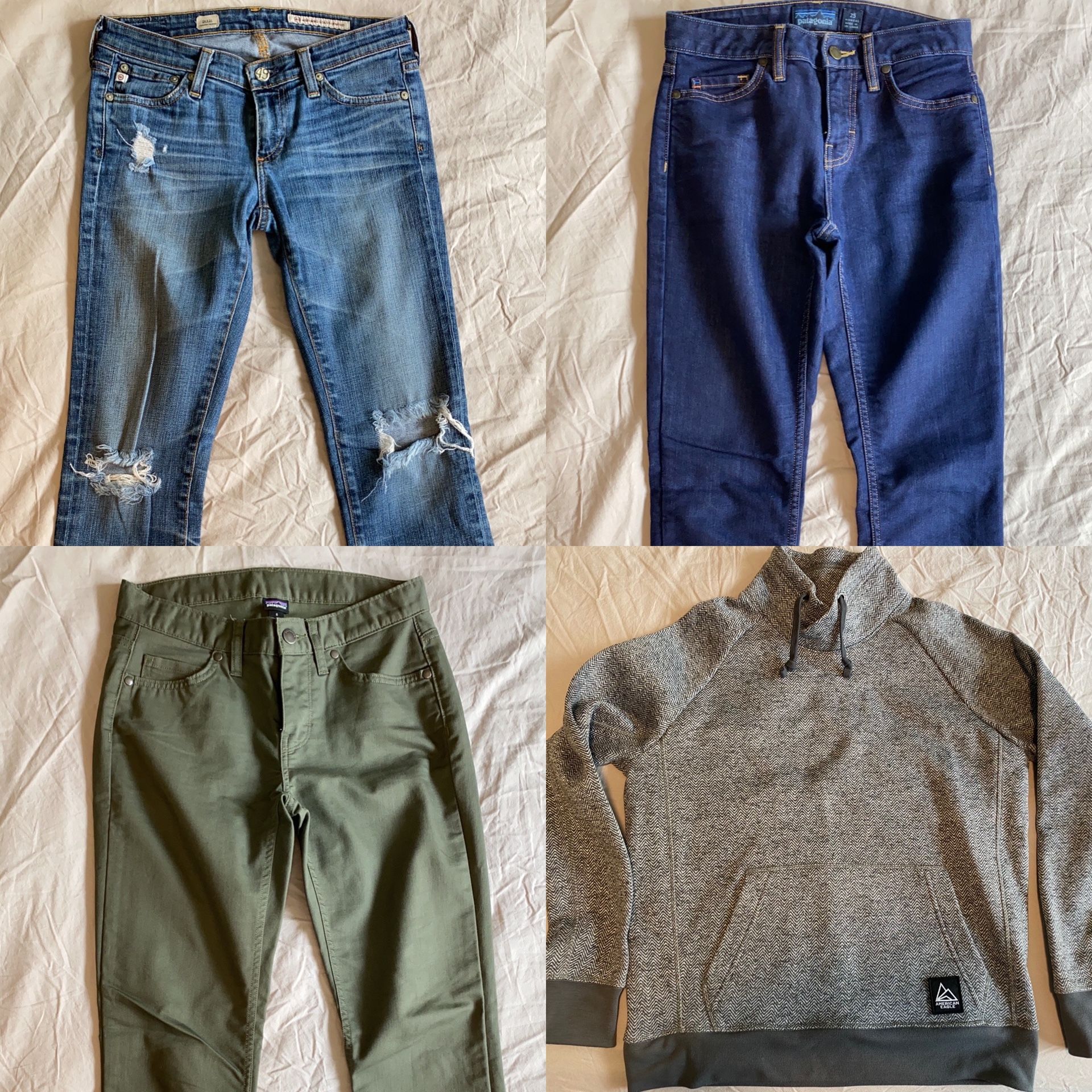 Women’s Clothing- AE, Patagonia and AG