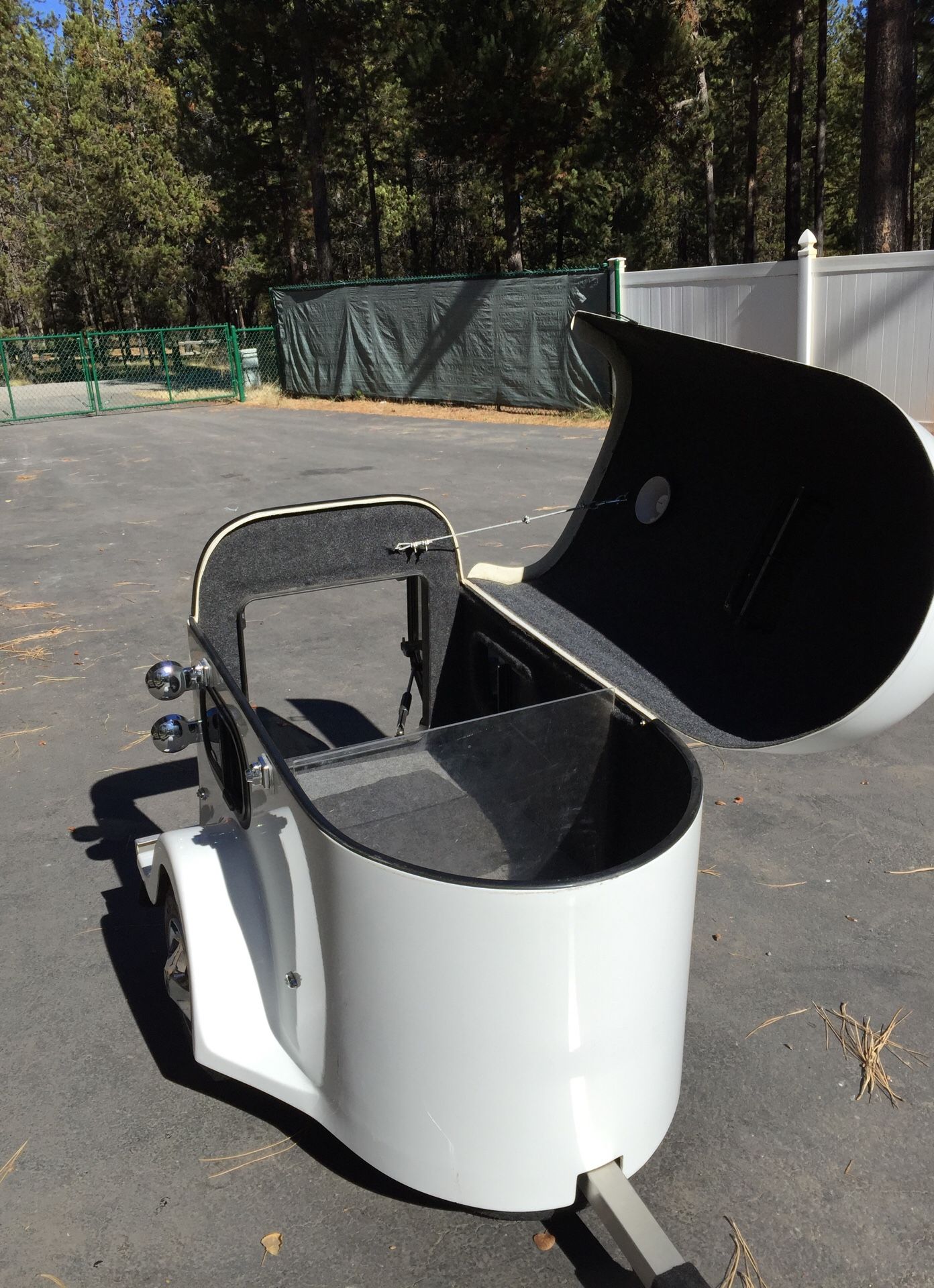 Wags motorcycle pet trailer