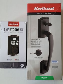 Kwikset 260 bronze Keyless Entry Deadbolt With Handleset