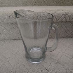 Clear Glass Pitcher 