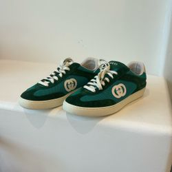 Gucci G75 Canvas & Suede Sneakers - Men’s Size 8 (Brand New)