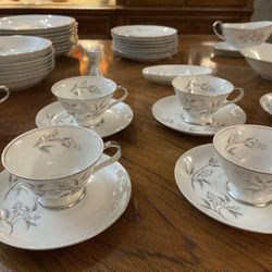 Like New - Vintage - 47 Piece - Made Exclusively for Grace China - Seyei Japan - “Alyson” Dinnerware Set for 8 