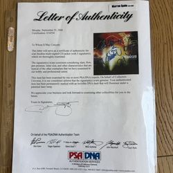 Incubus Signed CD Display – PSA/DNA Authenticated – Brandon Boyd Autograph