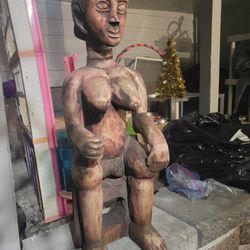 Hand Carved Fertility Godess