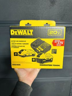 New DeWalt XR 20v 6Ah, 4Ah Batteries & Charger