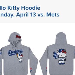 Dodgers vs Mets Monday 4/13 - 1 Seat - Hello Kitty Hoodie Day