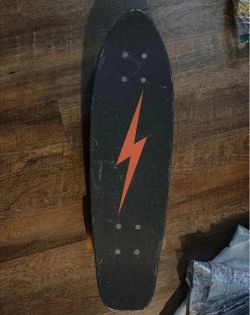 Mini Cruiser Skateboard with Lightning Bolt Grip Tape