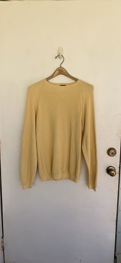 IZOD - ribbed yellow long sweater tunic