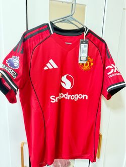 Manchester United home jersey - Cunha - men’s size L