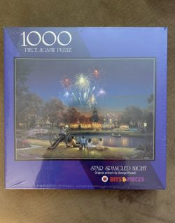 Star Spangled Night Bits & Pieces 1000 Piece Jigsaw Puzzle George Kovach
