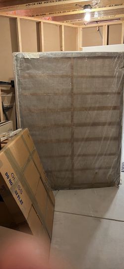 Free queen box spring and metal bed frame