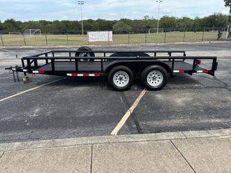 16ft tandem pipe trailer. Freshly rebuilt.