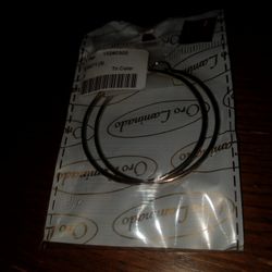 New Hoop Earrings, Gold Plated