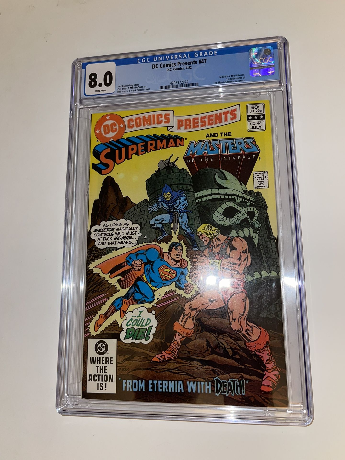 DC COMICS PRESENTS #47 CGC 8.0 July 1982 1st APPEARANCE of HE MAN and SKELETOR