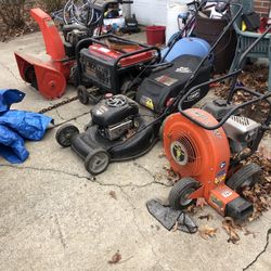 Lawn And Garden Equipment /snow Blower/ Leaf Blower / Lawn Mower / Generator. 