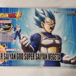 BANDAI DRAGON BALL Z SUPER. SUPER SAIYAN GOD SUPER SAIYAN VEGETA PLASTIC MODEL KIT ACTION FIGURE. 
