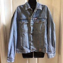 Mens VTG George Marcianos for Guess Denim Jacket Size L