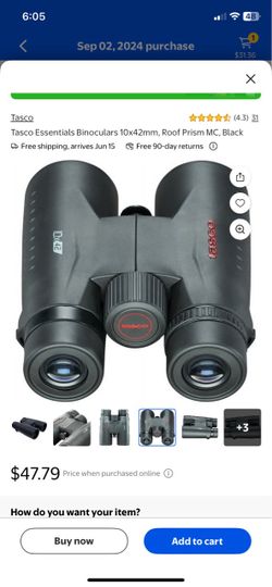 Tasco Essentials 10x42mm Roof Prism Binoculars