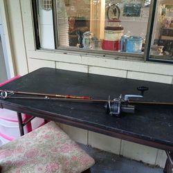   8 Foot, Diawa Graphite Composit Pole, A11250A,JUPITAR 1225A,  &  REEL 500 S Shimano ,  &    IKE WALTON P0LE 80 INCHES LONG, EVERY THING ONLY $60.00