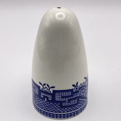 Vintage Blue Willow Salt Shaker 1 Hole Singer Ceramic 1950’s Churchill England 
