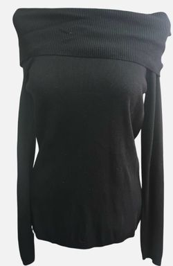 Ann Taylor LOFT Black Off-the-Shoulder Tunic (XS)