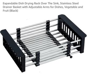 Expandable Dish Drying Rack Over The Sink