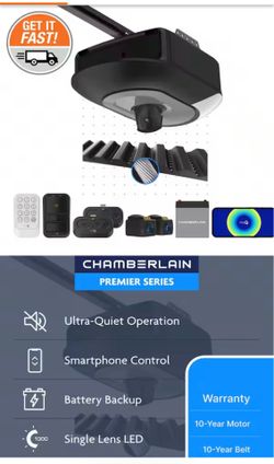 New belt camera garage door opener
