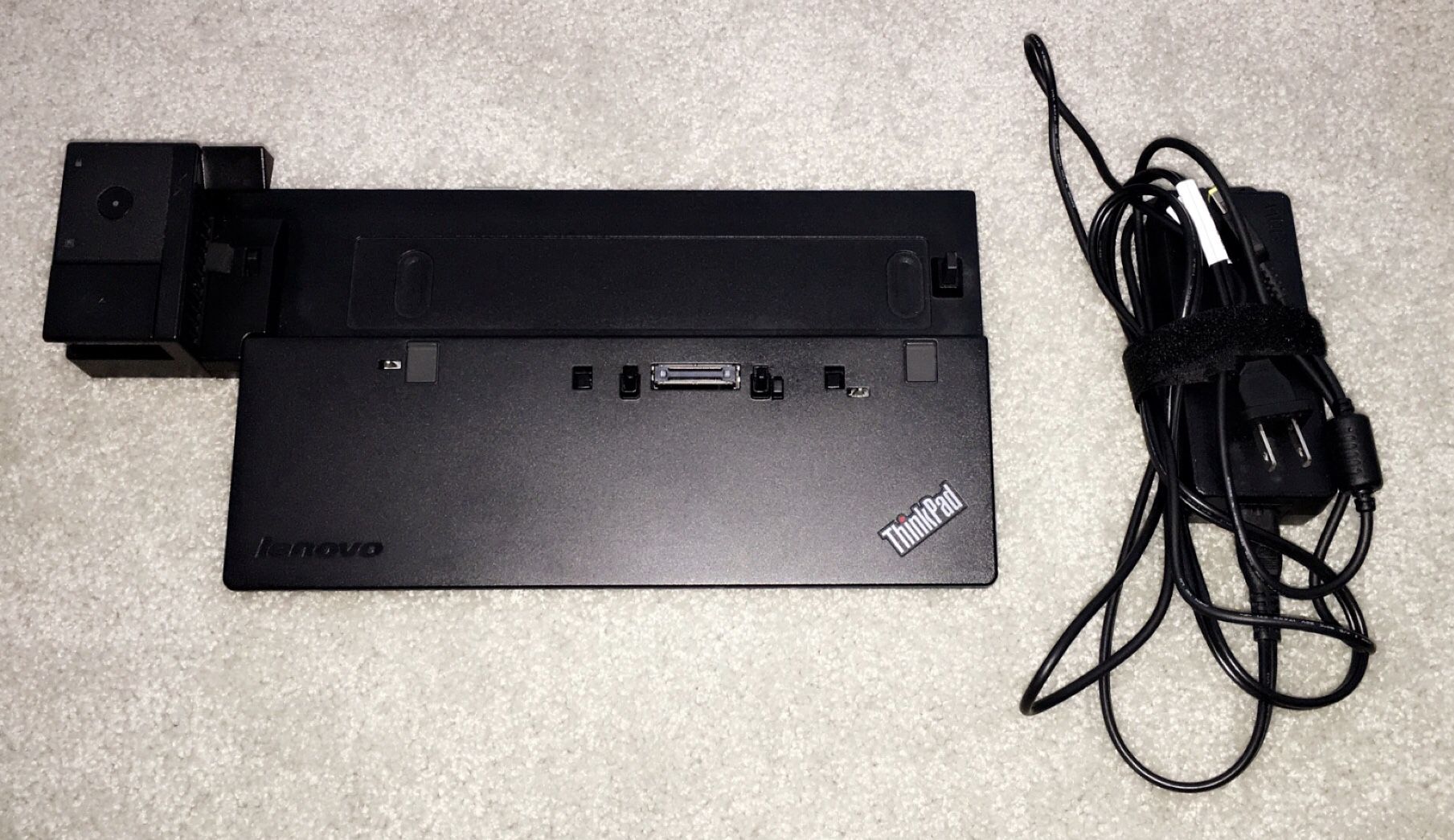 Lenovo ThinkPad Ultra Dock with an adapter