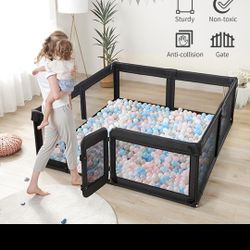 new LUTIKIANG Baby Playpen, 79" X 71" Extra Large Playpen, Play Pen for Babies and Toddlers