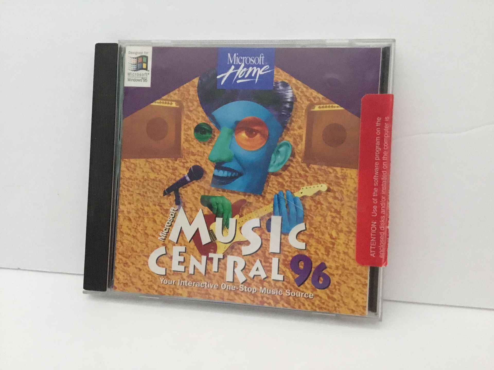 CD-ROM. Music Central 1996. Vintage. Microsoft Home
