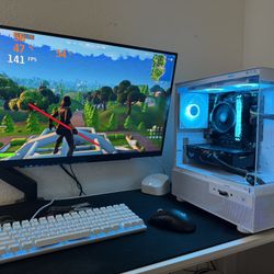 White Gaming Pc Computer Desktop 