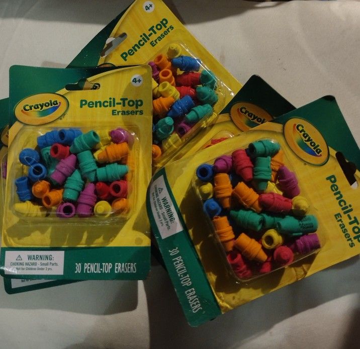 Crayola Pencil Top Erasers