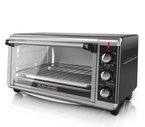 8 Slice Stainless Steel Toaster Oven With Broiler Black & Decker