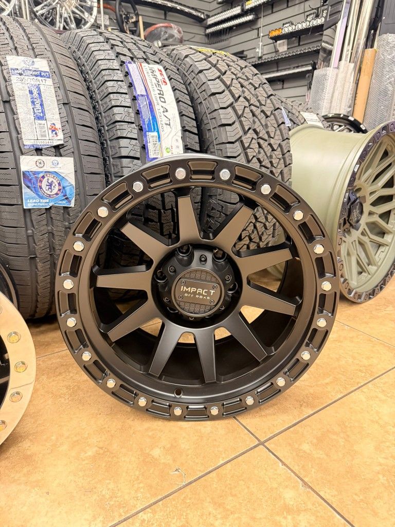 17 impact wheels
Satin black
6x139.7
$799 all 4 wheels