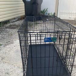 Medium Folding Double Door Animal Crate 