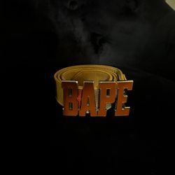 Bape aw09 Check Leather Belt 