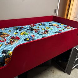 Ameriwood Red Loft Twin Bed for Kids