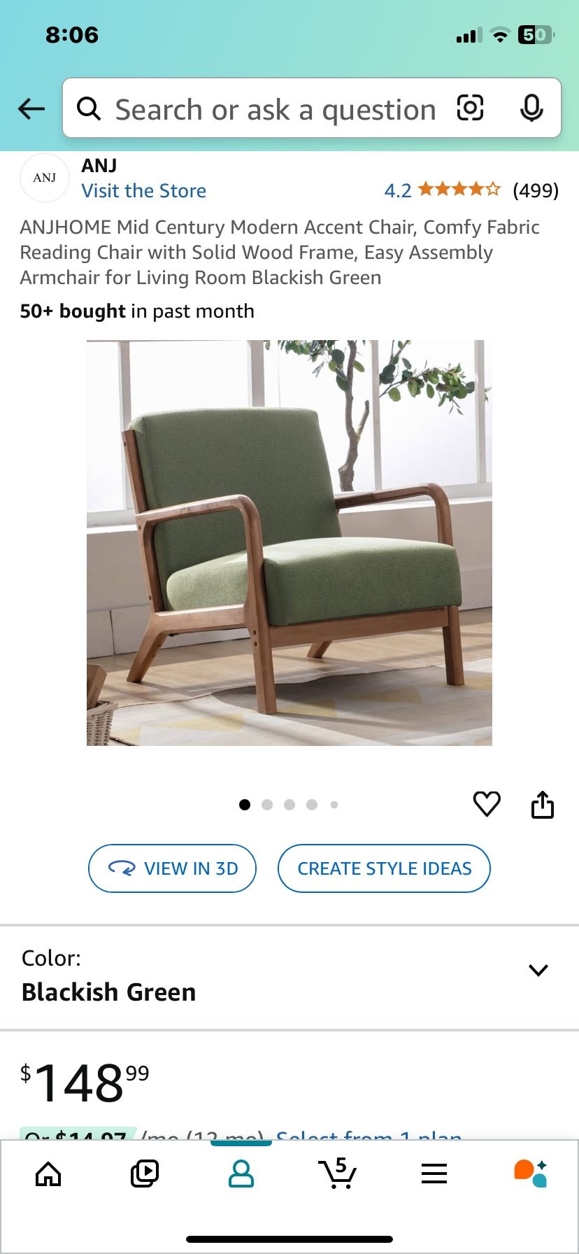 Mid Century Accent Chair