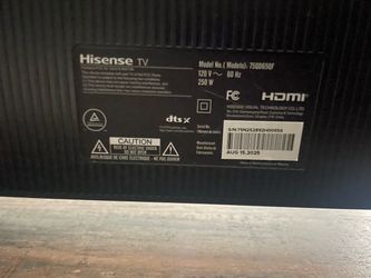 2024 Hisense 75 inch fire tv