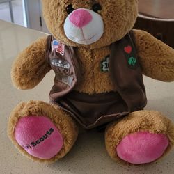 Girl Scout build a bear
