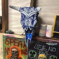 Decorative Cow skull