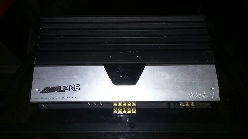 Alpine v12 5 channel amp mrv f450