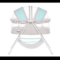 Dream On Me Karley Bassinet In Blue/Grey  Open box item   INVENTORY NUMBER: 10(contact info removed)7