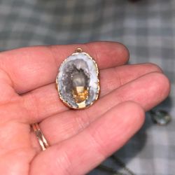 Authentic Geode Charm