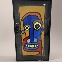 Abstract/Expressionism  Signed Colorful Art Acrylic Painting By VALDES 39x22