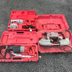 Milwaukee   ( Angle Drill , Band Saw , Sawzall ) 