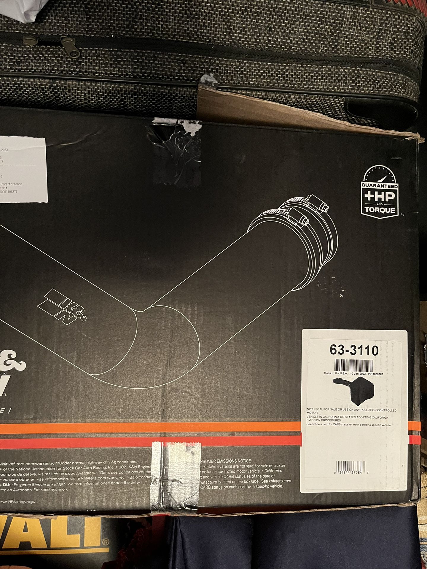 63 Series K&N Performance Cold Air Intake