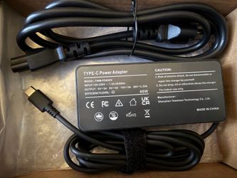 Replacement 65W USB C Laptop Charger Compatible with HP Chromebook and All 65W USB Type C Power Adapter