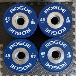 Rogue 45lb Dumbbell Bumpers Dumbbells Bumper Weight Olympic 2” Weights 45lb 45 lb lbs Fitness Loadable