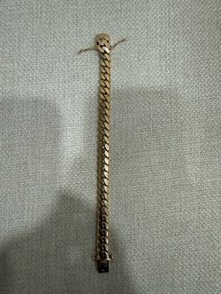 10k Cuban link Bracelet